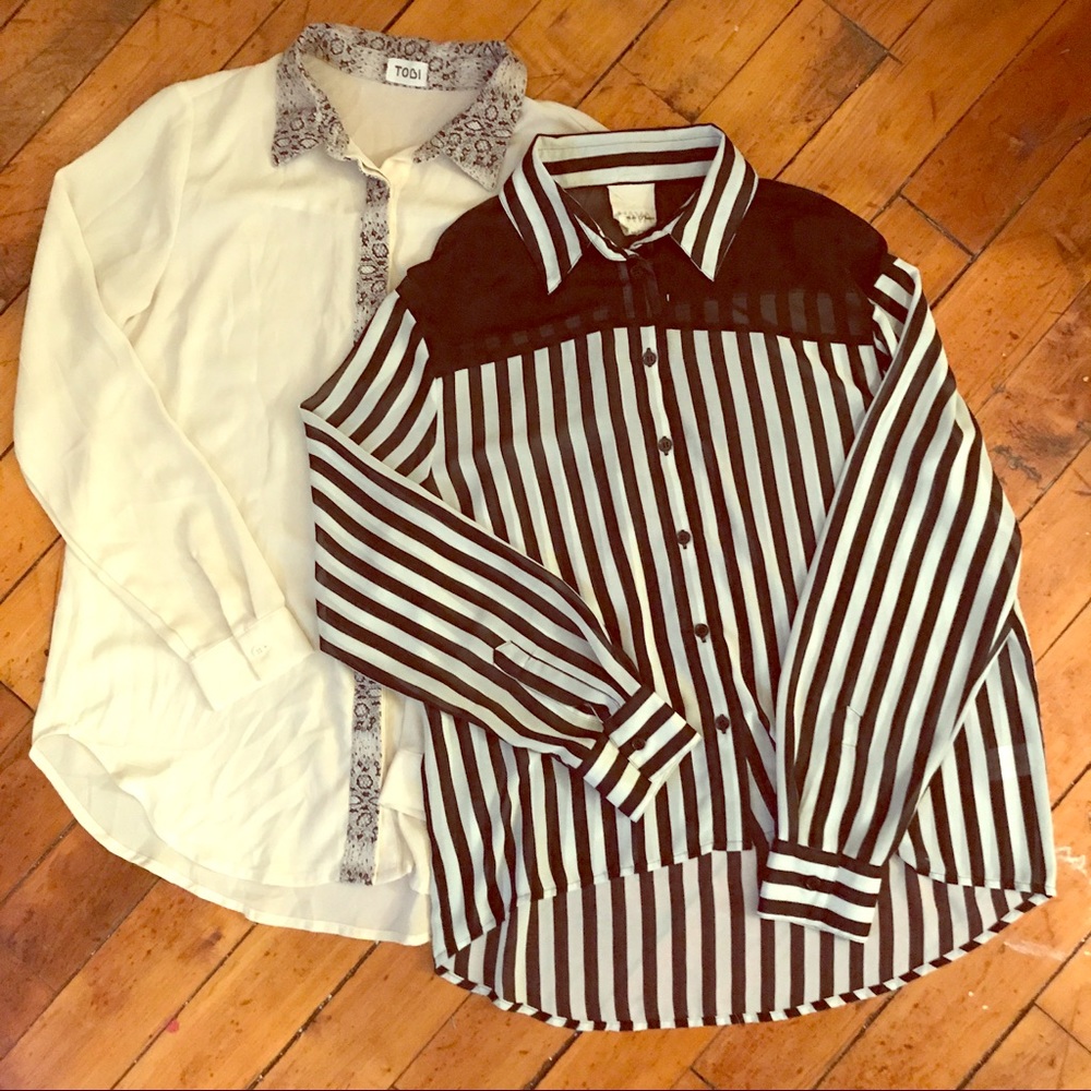 TWO Chic Button Down Blouses